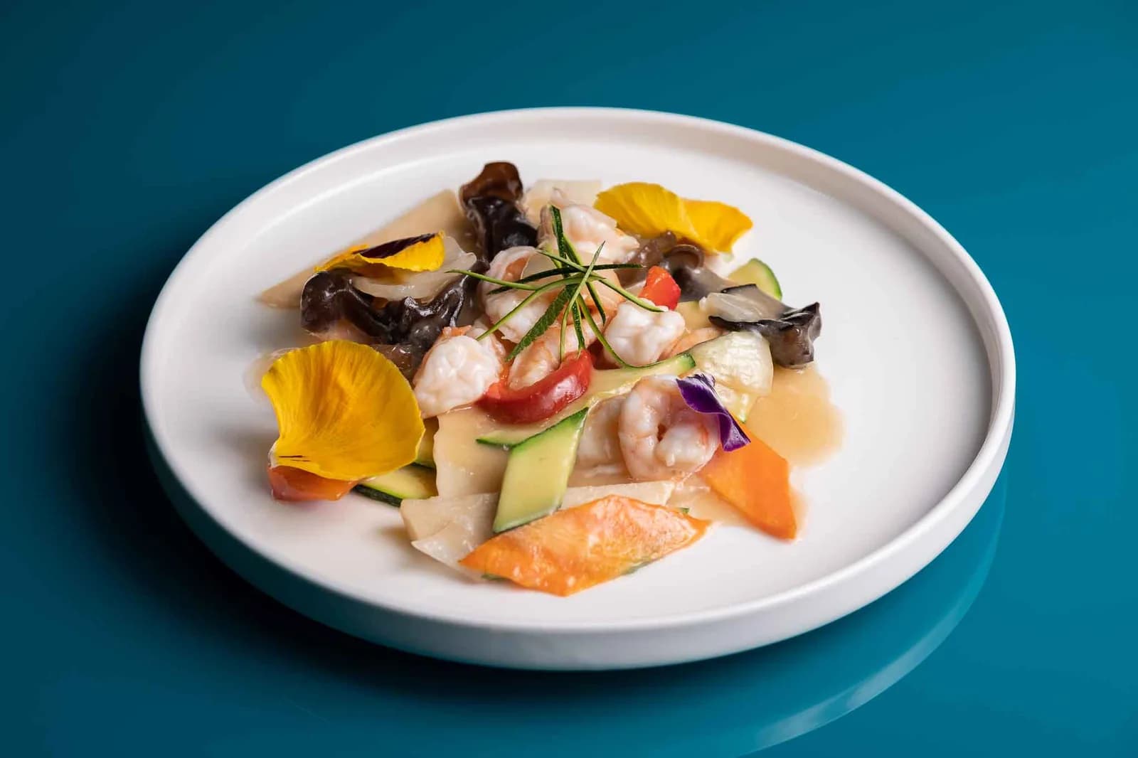 Gamberetti con Verdure Miste