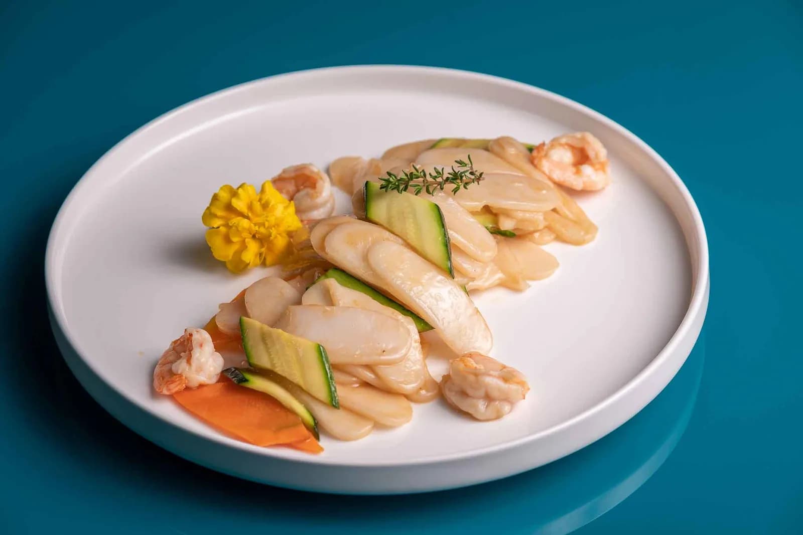 Gnocchi di Riso con Gamberi e Verdure