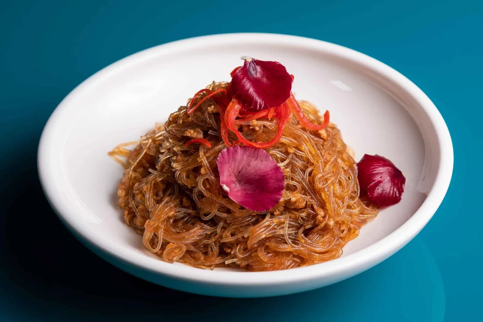 Spaghetti di Soia con Carne Piccante